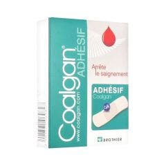 Pansements hémostatiques x12 Coalgan Adhésif Brothier