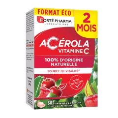 Energie Acerola X 60 Tablets 60 Comprimes Riche en Vitamine C naturelle Forté Pharma
