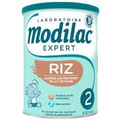 Lait 2eme âge Expert Riz 2 800g De 6 a 12 mois Modilac