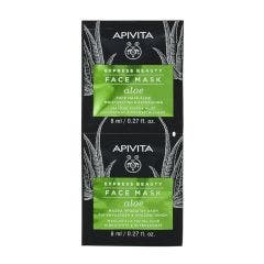 Moisturizing Refreshing Aloe Vera Face Mask 2x8ml Express Beauty Apivita