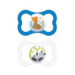 Sucettes Symetriques Silicone Suprême x2 6 mois et plus Mam