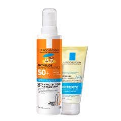 Children's Sun Spray SPF50 Dermo-Pediatrics 200ml + free Lipikar Cleansing Oil 100ml 300ml Anthelios La Roche-Posay