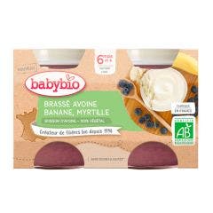 Petits pots brasses vegetal bio 2x130g Desserts Lactés 6 mois et plus Babybio