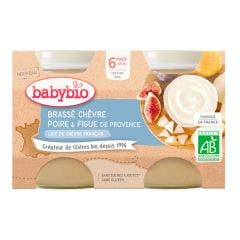Pots lactés au lait de chevre francais bio 2x130g Desserts Lactés 6 mois et plus Babybio