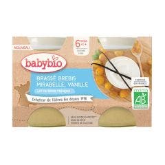 Pots lactés au lait de brebis francais bio 2x130g Desserts Lactés 6 mois et plus Babybio