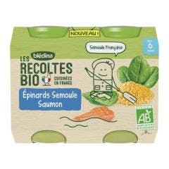 Pots repas bio Les Recoltes 2x200g Les Recoltes Des 6 mois Blédina