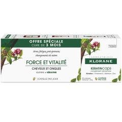 Force & Vitality 3x30 Capsules Keratincaps Klorane