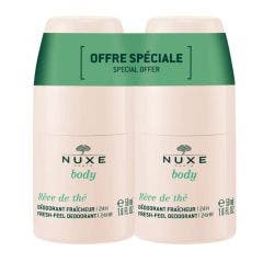 24h Freshness Hydrating Deodorant Duo 2x50ml Rêve de thé Body Nuxe