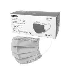 Gray Disposable Surgical Masks x50 Type IIR EN 14683:2019+AC:2019 Vog Protect