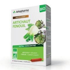 Organic Artichoke & Fennel 20 ampoules Arkofluides Arkopharma