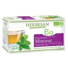 Green Tea Organic Slimming Infusion 20 teabags Mint flavour Herbesan