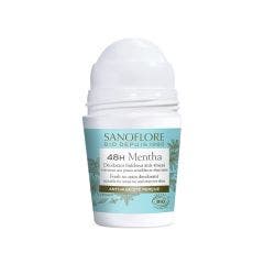 48h Organic Roll-On Mentha 50ml Deodorants femme et homme Sanoflore