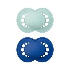 Sucettes Symétriques Silicone Original Couleurs de la Nature Unies x2 6 mois et plus Mam