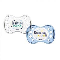 Mixed Night Anatomical Soothers Sweet Dreams x2 6 Months and Plus Dodie
