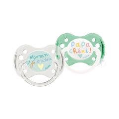 Silicone Symmetric Pacifiers With Ring Mothercare Dad Collection 0 to 6 months Dodie