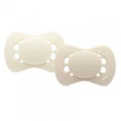 Eco-designed anatomical soothers Beige x2 0 to 2 months Dodie