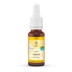 No. 31 Elixir Original Organic Bach Flower Remedies from England Vervain 20ml Lemon Pharma