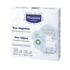 Eco-lingettes r?utilisables et lavables x6 Mustela