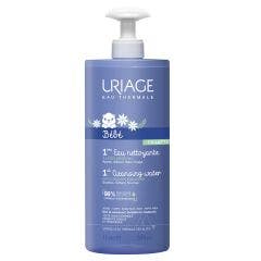 1 St Cleansing Water Face Body And Nappy Area 1l Bébé Uriage