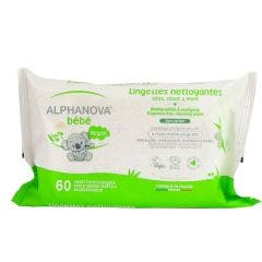 Baby Wipes Extra Soft X72 x60 Bébé siège, visage et mains Alphanova