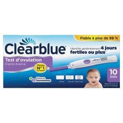 Clearblue Digital Ovulation Test X 10 T 10 tests Clear Blue