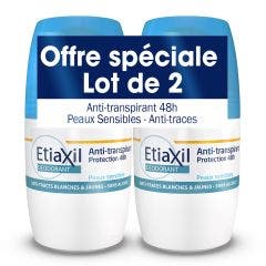Antiperspirant Deodorant 48h Armpits Sensitive Skin 2x50ml Déodorant Peaux Sensibles Etiaxil
