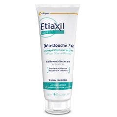 24h Excessive Sweating Shower Gel 200ml Soin douche Sensitive Skin Etiaxil