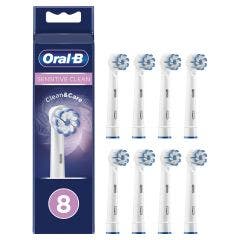 Oral B Sensi Ultrathin Brush Heads Ultra Thin Bristles x8 Sensitive Clean Oral-B
