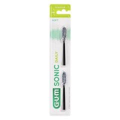 Black Toothbrush Refills x2 Sonic Daily Gum