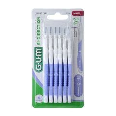 Bi-Directional interdental brushes 0.6 mm x6 Gum