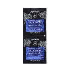 Masque Visage Hydratant & Anti-pollution à la Lavande de Mer 2x8ml Express Beauty Apivita