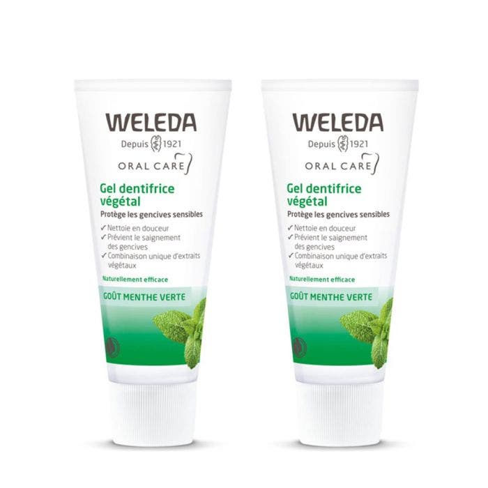 Plant Toothpaste Gel 2x75ml Spearmint flavor Weleda