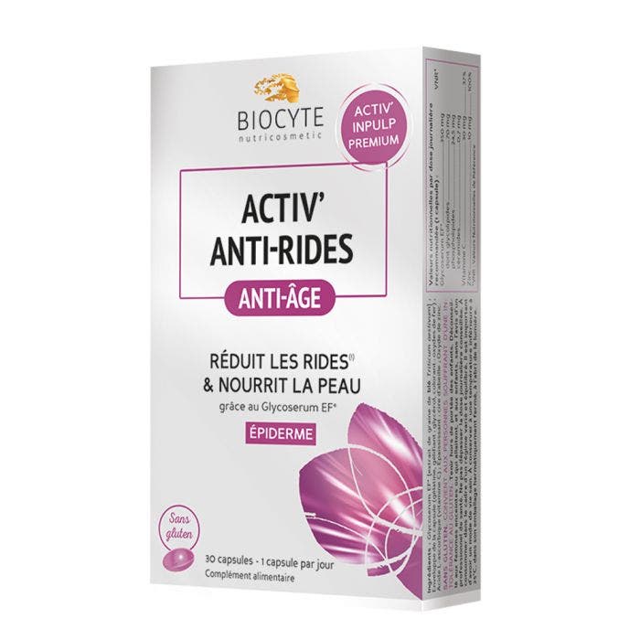 Biocyte Activ'inpulp 30 Capsules -Anti-rides Biocyte - Easypara