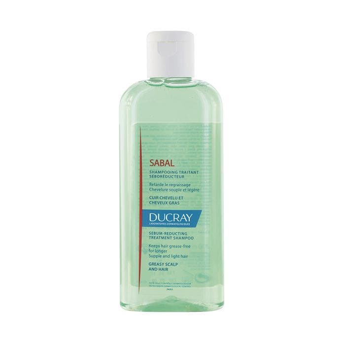Treatment Shampoo Greasy Scalp And Hair Sabal 200ml- Ducray -