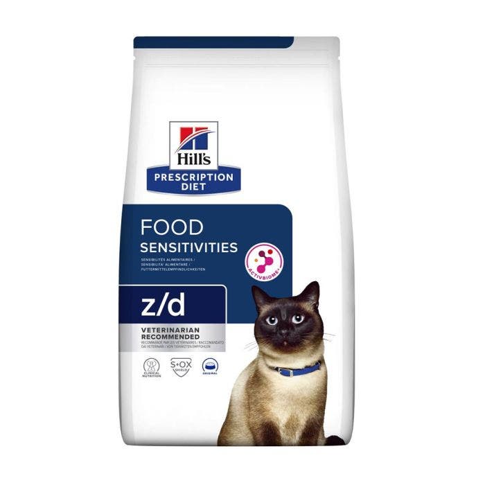 Prescription Diet Food Z D Sensitive Cats Kibbles Prescription Diet 2kg Chat Hills Easypara