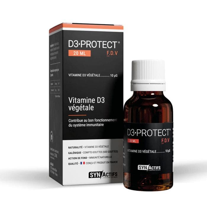 D3 Protect 20ml Plant Vitamin D3 Synactifs