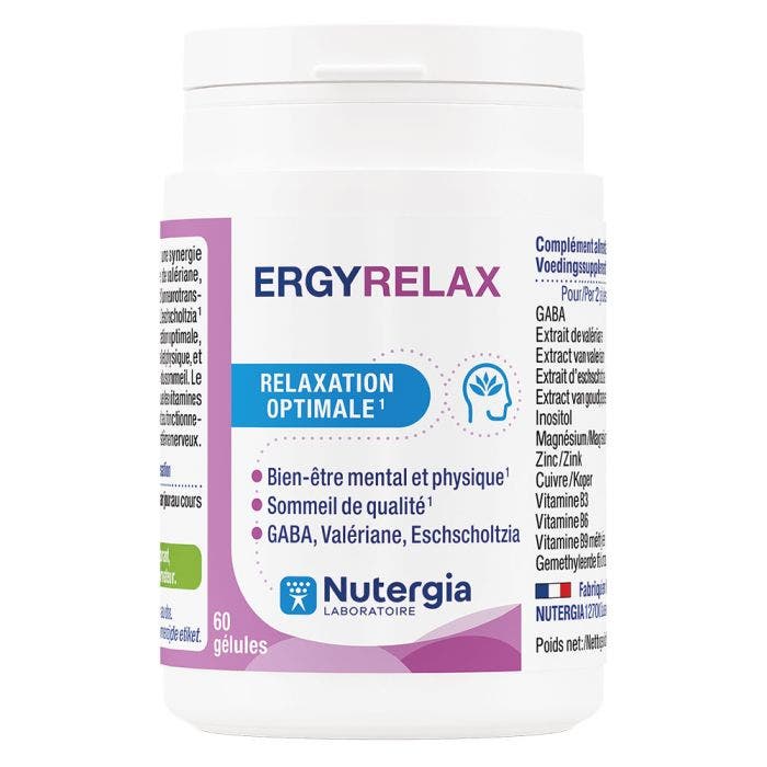Ergyrelax x60 capsules Relaxation Nutergia