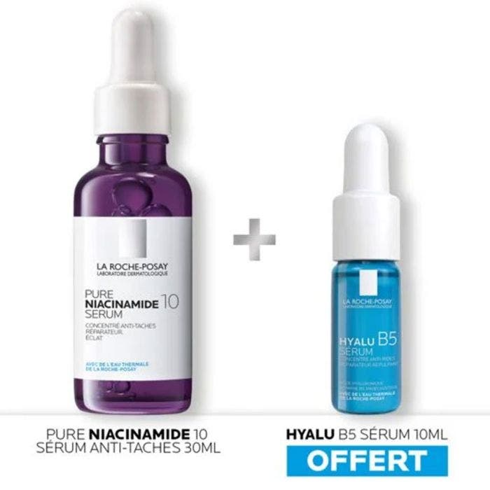 Pure Niacinamide 10 Anti-Pigmentation Face Serum + Hyalu B5 Sérum 10ml  offert - La Roche-Posay - Easypara