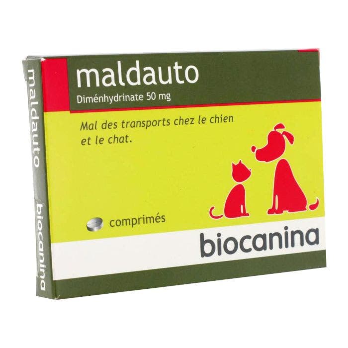 Maldauto 20 Tablets Travel Sick Cats And Dogs Biocanina Easypara