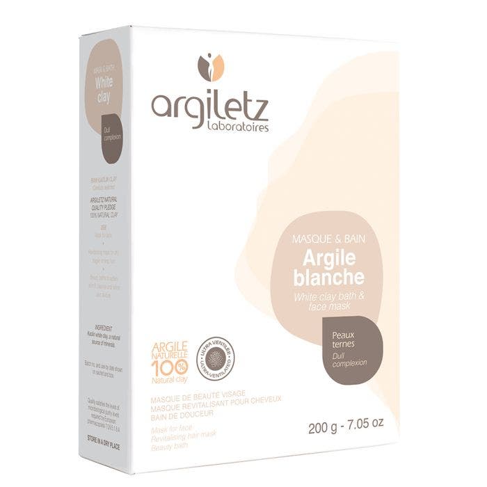 ARGILETZ ARGILE BLANCHE ILLITE, ULTRA-VENTILLEE 200G