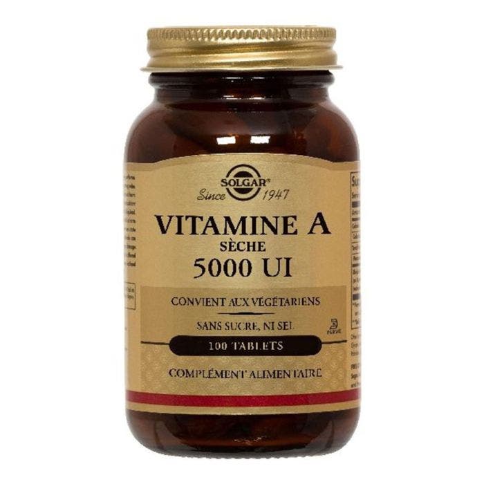 Vitamine A 5000iu 100 Tablets Solgar