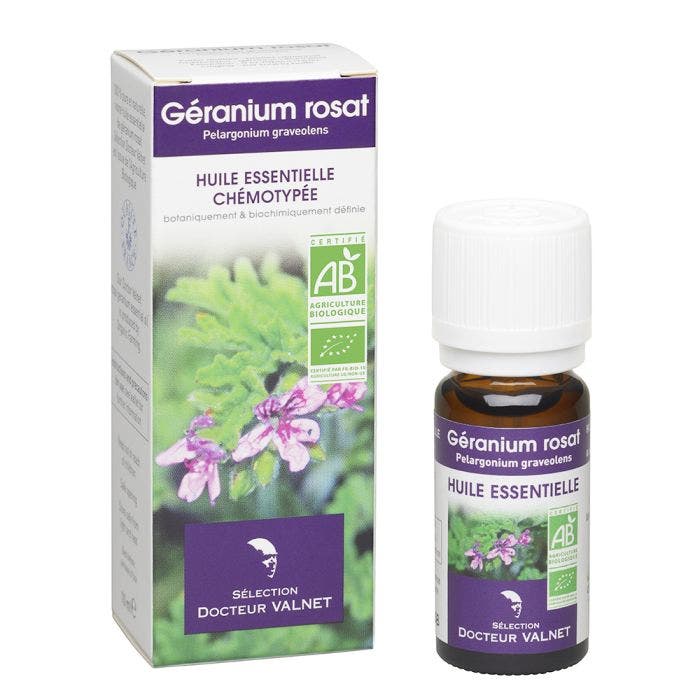 Huile essentielle de Géranium rosat - Pelargonium graveolens Bio