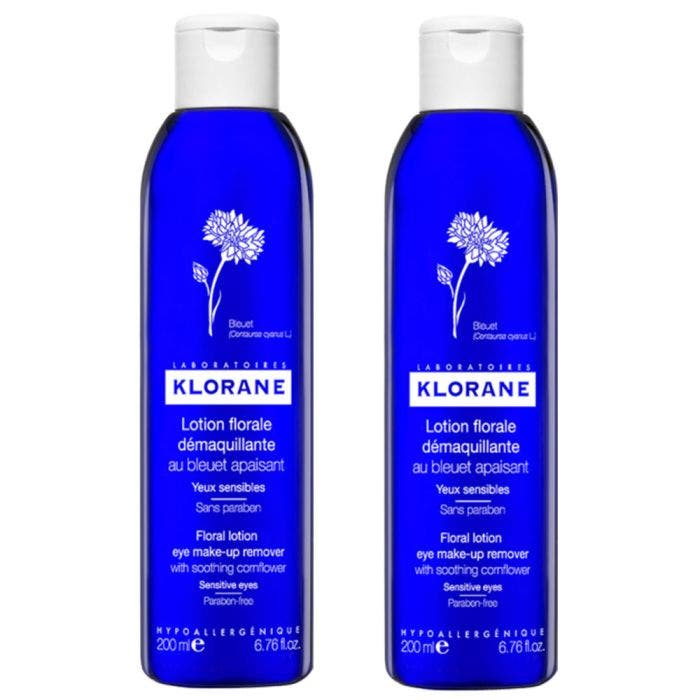 Floral Lotion Eye Makeup Remover With Soothing Cornflower 2x200ml