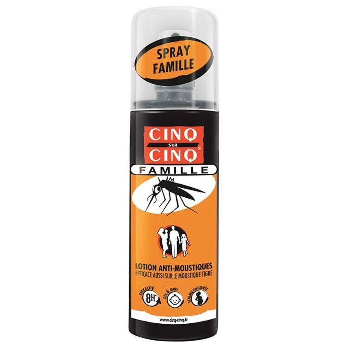 Mosquitoe Repellent Family Spray Lotion 100ml Cinq Sur Cinq