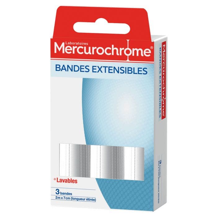 Extensible Bandage 2mx7cm X3 - Mercurochrome - Easypara