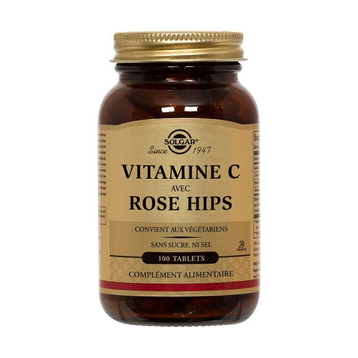Vitamin C Rose Hips 500mg x100 tablets Solgar
