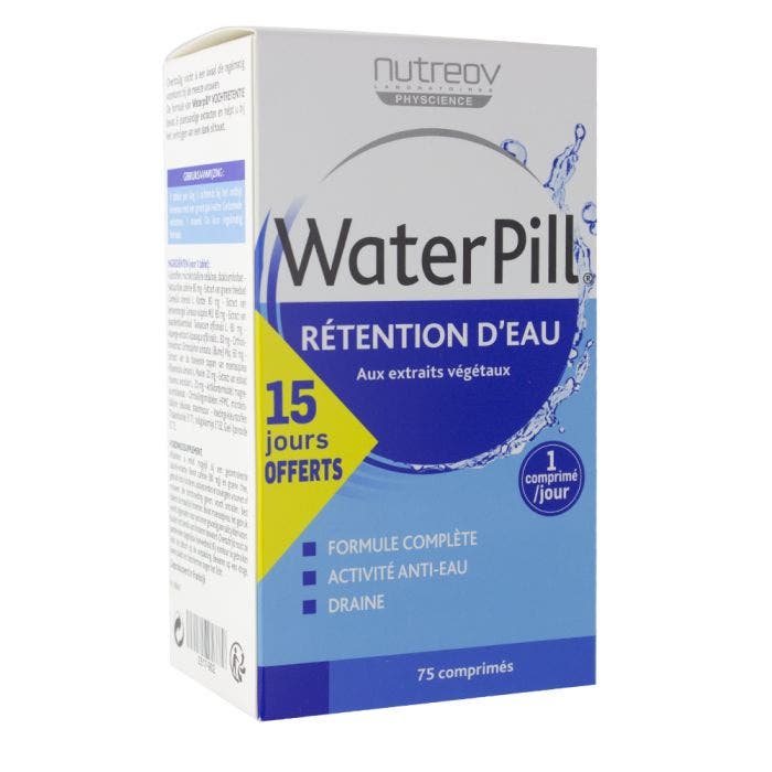 Water Pill 75 Tablets Water Retention Nutreov Easypara