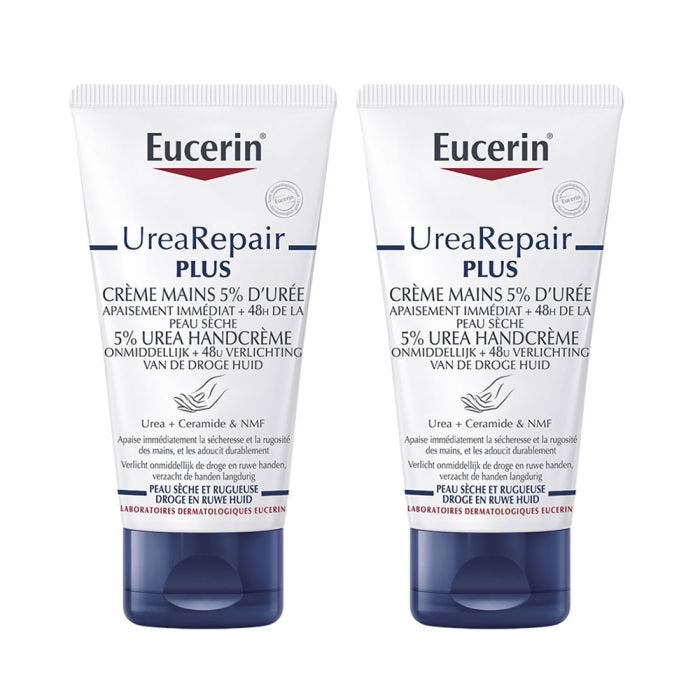 dobbelt egoisme Gylden Ultra Repair Plus Hand Cream With 5% Urea UreaRepair Plus 2x75ml-Peaux  Seches Et Abimées Eucerin - Easypara