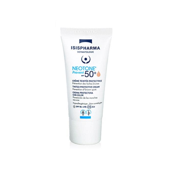 Creme Teintee Protectrice Spf50+ Prevent 30ml Neotone Teinte Médium Isispharma