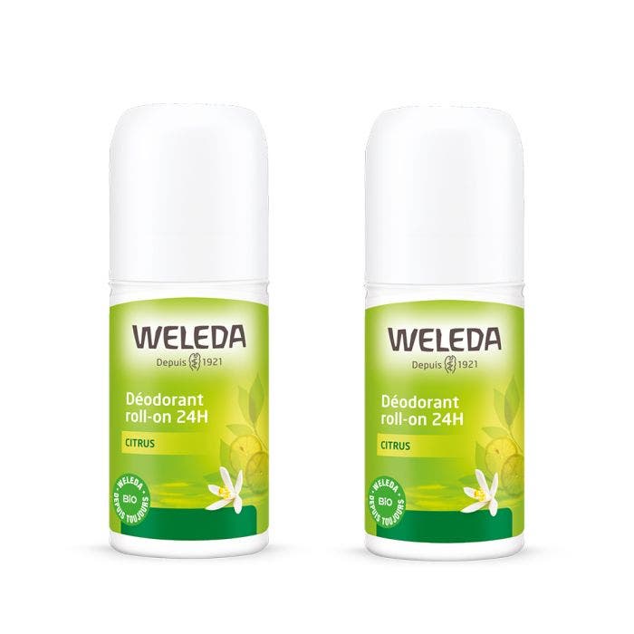 Citrus Roll On Deodorant 2x50ml- Weleda - Easypara